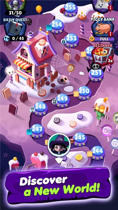 Witch Match Puzzle : Halloween  poster