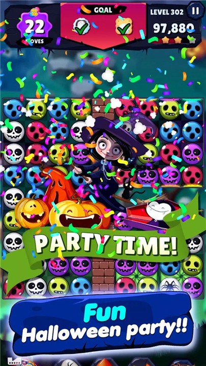 Witch Match Puzzle : Halloween  poster