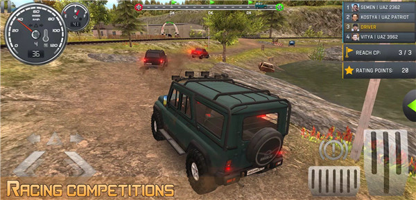 Russian Car Driver Uaz Hunter  poster